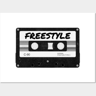 Retro 80s Music Freestyle Mixtape Posters and Art